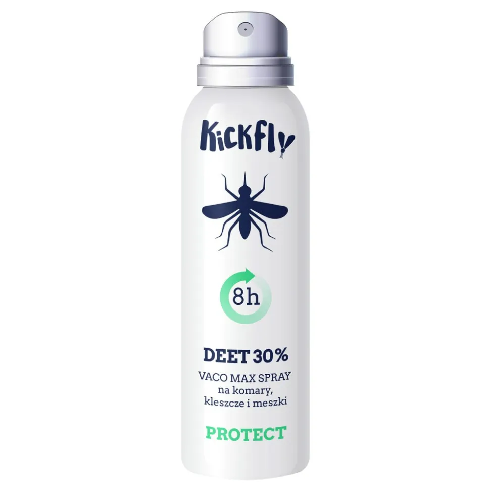 Kickfly, spray na komary, kleszcze i meszki, 30% DEET, 200 ml