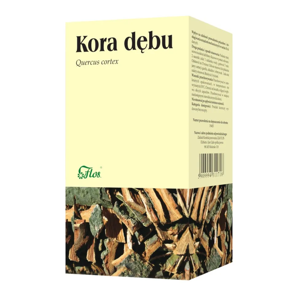 Kora dębu, 2 g, 30 szt. (Flos)