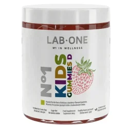 Lab One N°1 KidsGummies D, żelki, smak truskawkowy, 60 szt.
