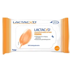 Lactacyd Femina, chusteczki do higieny intymnej, 15 szt.