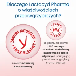 Lactacyd Pharma, płyn ginekologiczny, przeciwgrzybiczy, 250 ml, z pompką
