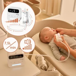 Lionelo BabyAir Flow, elektryczny aspirator do nosa z lampką, 1 szt.