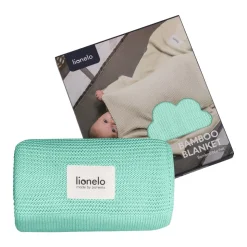 Lionelo, Kocyk bambusowy, green mint, 1 szt.