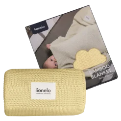 Lionelo, Kocyk bambusowy, yellow lemon, 1 szt.