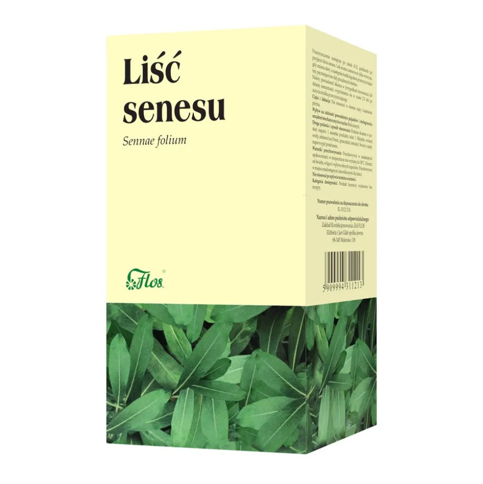 Liść senesu, 0,99 g-1,21 g, 30 szt. (Flos)