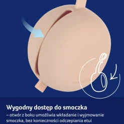 Lovi, silikonowe etui na smoczek, Granola, 1 szt.