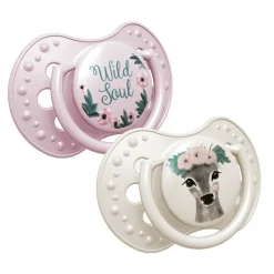 Lovi Wild Soul Girl, dynamiczny smoczek silikonowy 0-6 m, 2 szt.