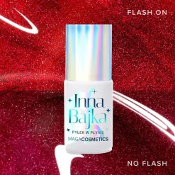 Maga Cosmetics Inna Bajka, lakier hybrydowy z pyłkiem, 868 royal shine, 6 ml