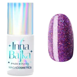 Maga Cosmetics Inna Bajka, lakier hybrydowy z pyłkiem, 852 Wybieram Cię!, 6 ml