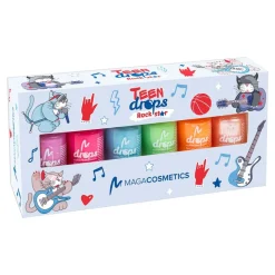 Maga Cosmetics, Teen Drops Rockstar V.03, zestaw lakierów do paznokci, 6 x 6 ml