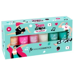 Maga Cosmetics, Teen Drops Tik Tok Star V.02, zestaw lakierów do paznokci, 6 x 6 ml