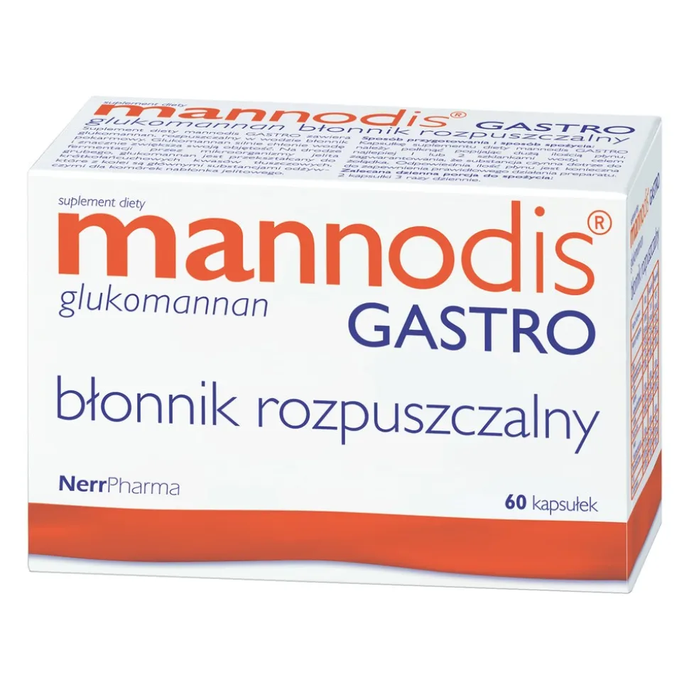 Mannodis Gastro, kapsułki twarde, 60 szt.