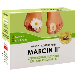 Marcin II, aparat korekcyjny na palce stopy, na dzień