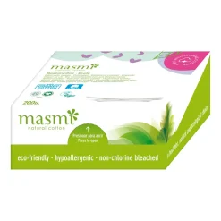 Masmi, patyczki higieniczne do uszu z organicznej bawełny, 200 szt.