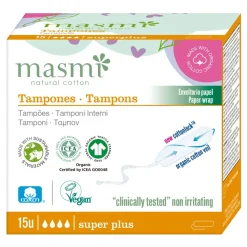 Masmi, tampony bawełniane, Super plus, 15 szt.