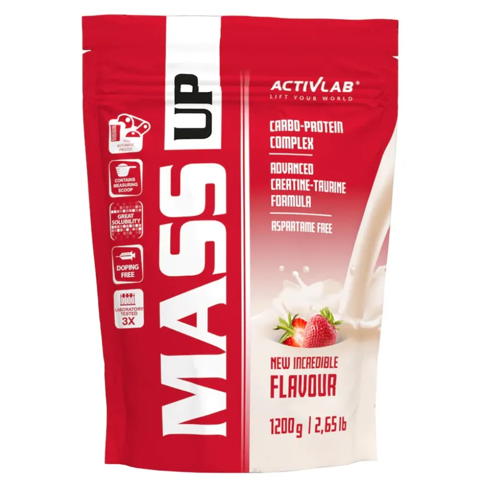 MASS UP Activlab Pharma, smak truskawkowy, proszek, 1200 g