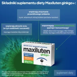 Maxiluten ginkgo+, tabletki, 30 szt.