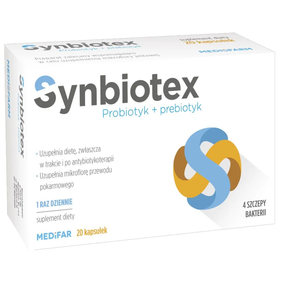 Medifar Synbiotex, kapsułki, 20 szt.
