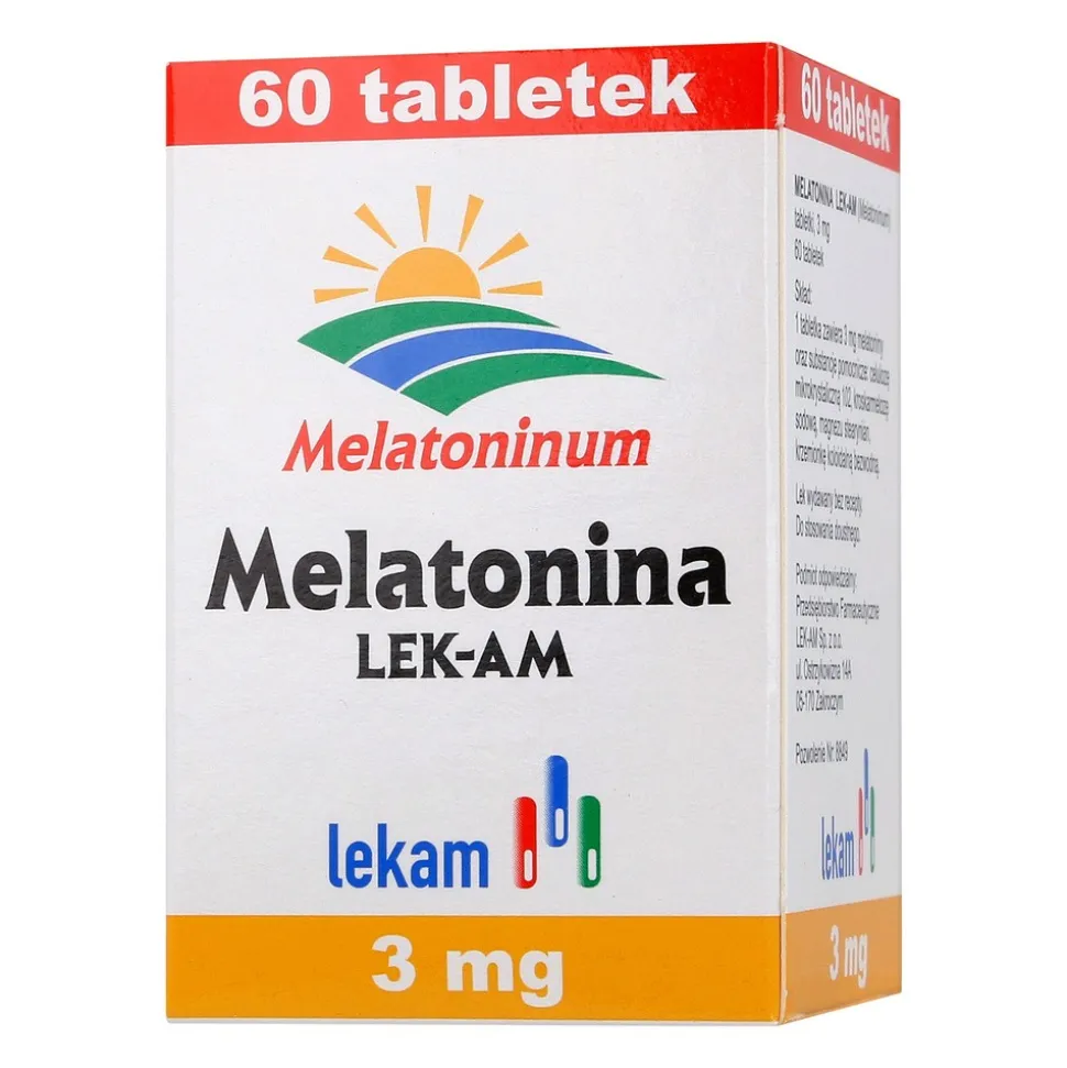 Melatonina LEK-AM 3 mg, tabletki, 60 szt