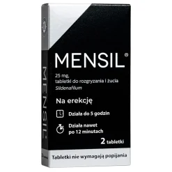Mensil, 25 mg, tabletki do rozgryzania, żucia, 2 szt.