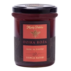 Miody Polskie Sok & Miód Dzika Róża, 250 g