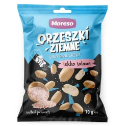 Moreso, orzeszki ziemne smażone lekko solone, 70 g