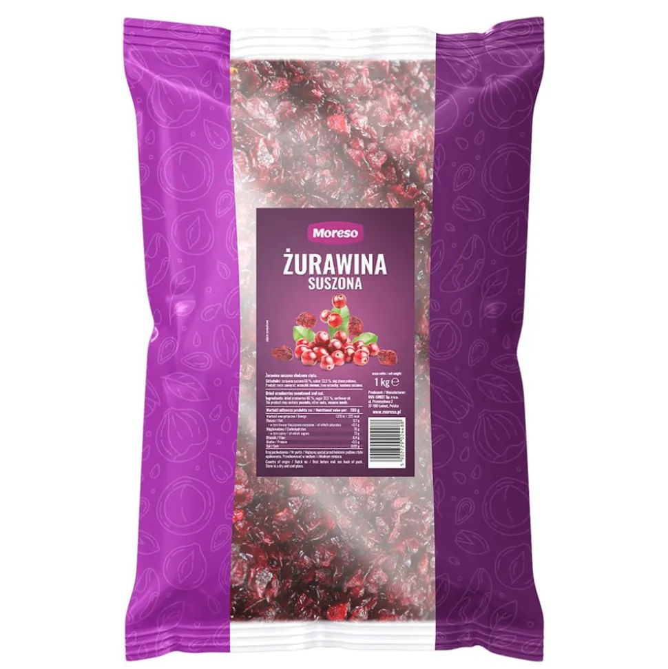 Moreso, żurawina suszona, 1 kg
