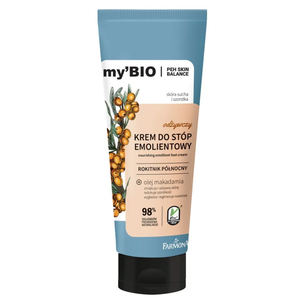 my'BIO, krem, do stóp, emolientowy, 100 ml