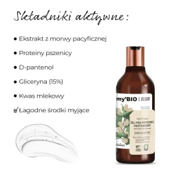 my'BIO, regenerujący żel pod prysznic, proteinowy, 500 ml