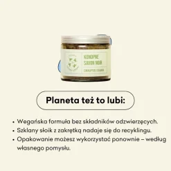 Mydlarnia 4 Szpaki, konopne mydło Savon Noir, Eukaliptus i Szałwia, 250 ml