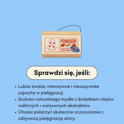 Mydlarnia 4 Szpaki, naturalne mydło w kostce, Pomidor, 110 g
