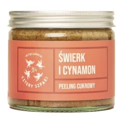 Mydlarnia 4 Szpaki, peeling cukrowy, Świerk i Cynamon, 250 ml