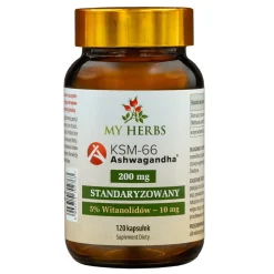 My Herbs Ashwagandha KSM-66, kapsułki, 120 szt.