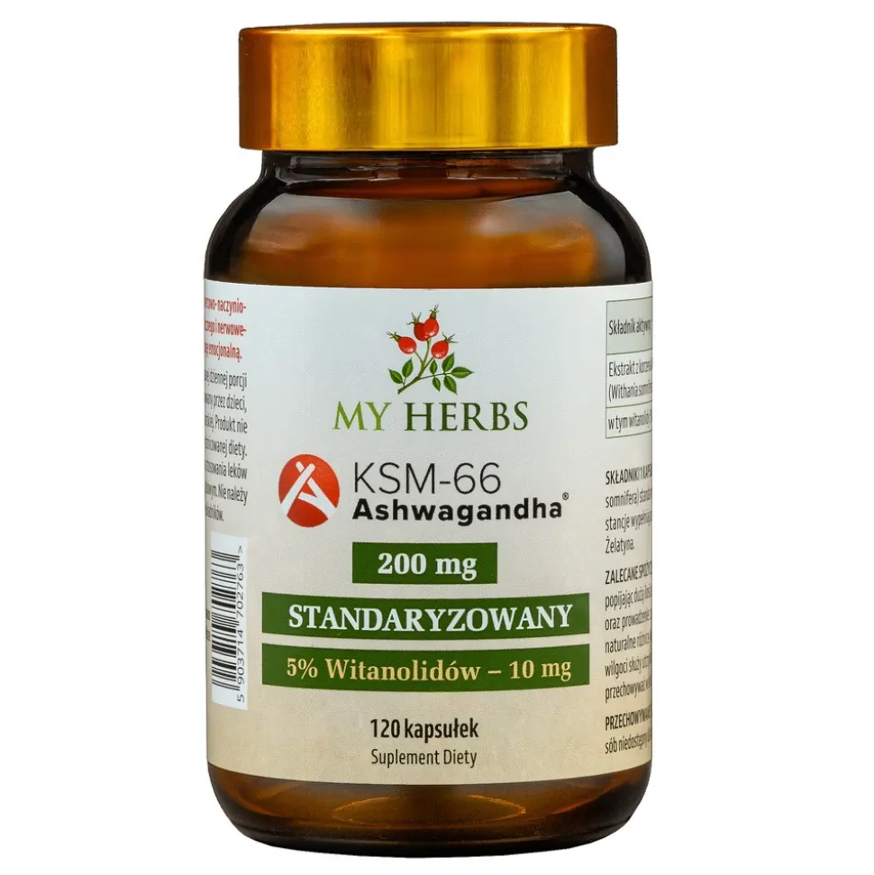 My Herbs Ashwagandha KSM-66, kapsułki, 120 szt.
