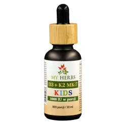 My Herbs D3+K2 MK-7 Kids, krople, 30 ml