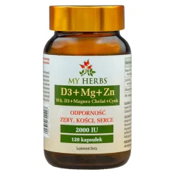 My Herbs D3 + Mg + Zn, kapsułki, 120 szt.