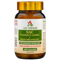 My Herbs NAC N-acetylo-L-cysteina + Selen Organiczny, kapsułki, 100 szt.