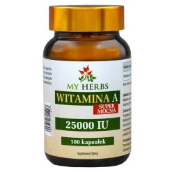 My Herbs Witamina A Super Mocna, kapsułki, 100 szt.