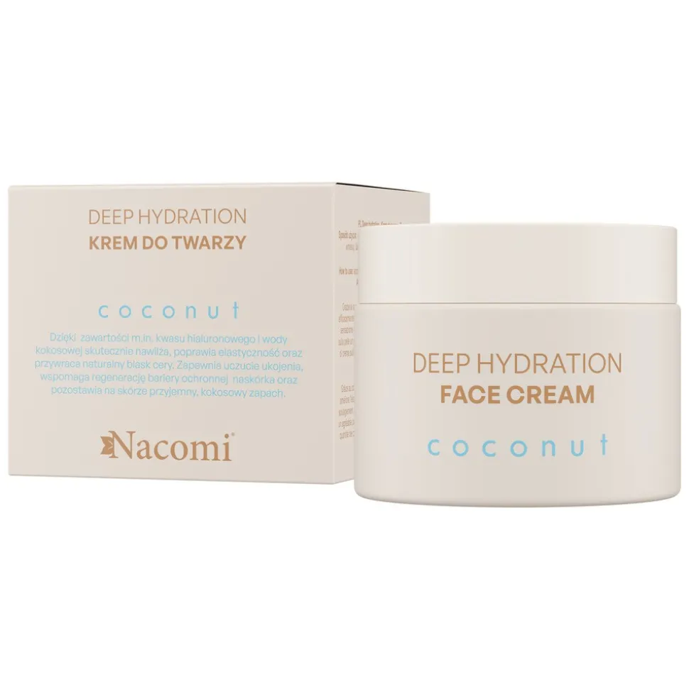 Nacomi Coconut Deep hydration, krem do twarzy, 40 ml