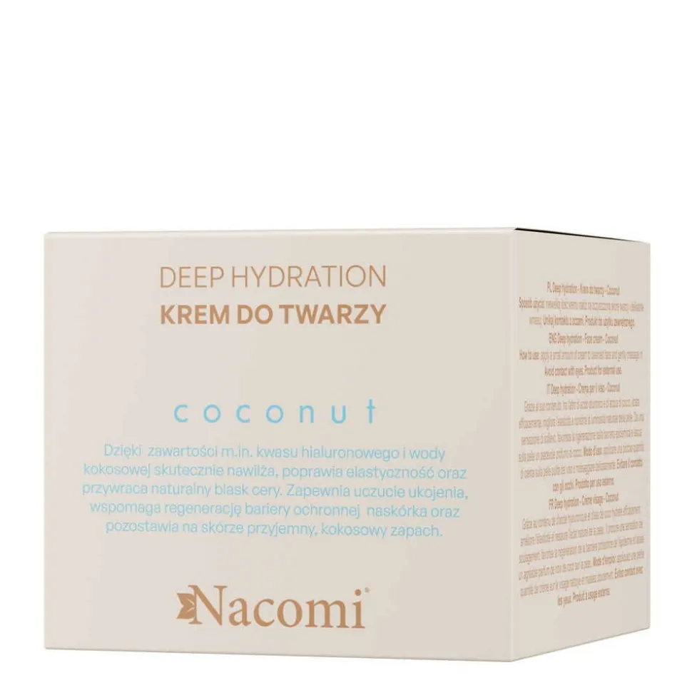 Nacomi Coconut Deep hydration, krem do twarzy, 40 ml
