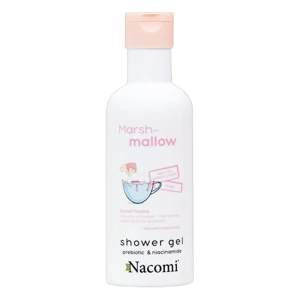 Nacomi, żel pod prysznic, marshmallow, 300 ml