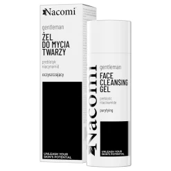 Nacomi Gentleman, prebiotyczny żel do mycia twarzy z niacynamidem, 140 ml