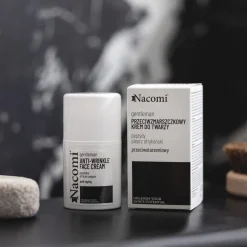 Nacomi Gentleman, przeciwzmarszczkowy krem do twarzy z peptydami i pieprzem afrykańskim, 50 ml