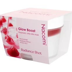 Nacomi Glow Boost Raspberry Jelly-Milk, maska do twarzy, 80 ml