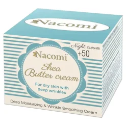 Nacomi, krem shea na noc, 50+, z tripeptydem, 50 ml