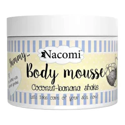 Nacomi, mus do ciała, kokosowo-bananowy shake, 180 ml