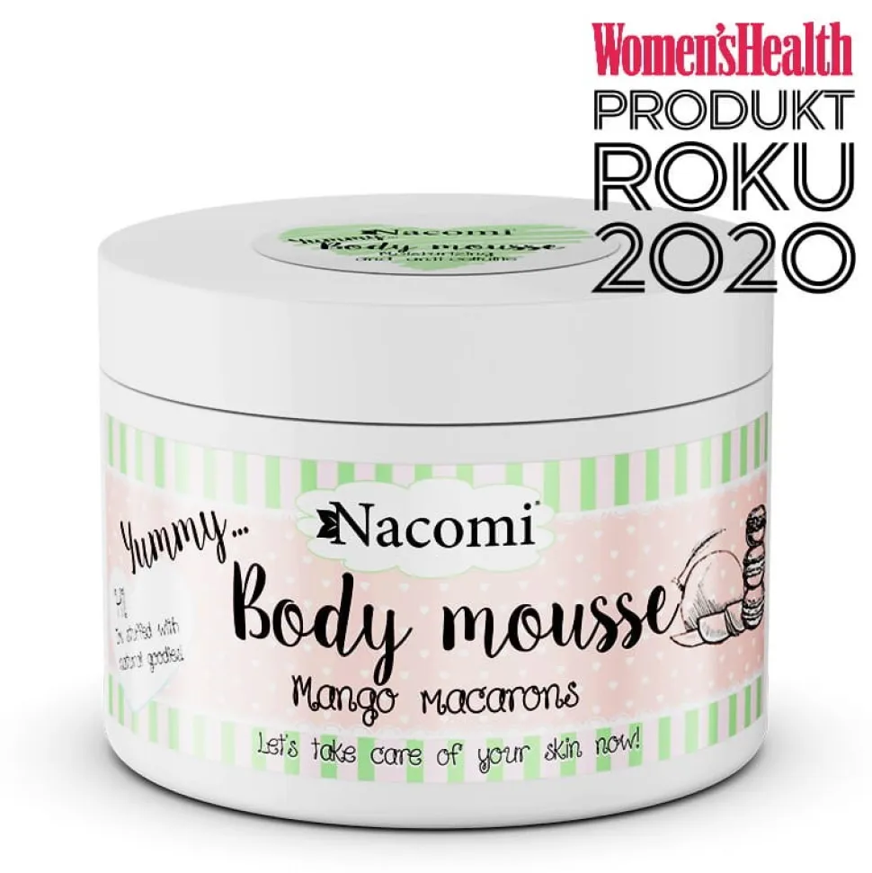 Nacomi, mus do ciała, makaroniki mango, 180 ml