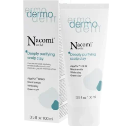 Nacomi Next LVL Dermo, peeling do skóry głowy z białą i zieloną glinką, 100 ml