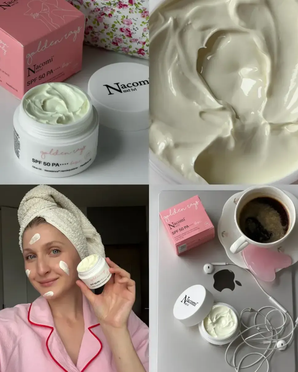 Nacomi Next LVL, krem do twarzy SPF 50 UV Basic, 50 ml