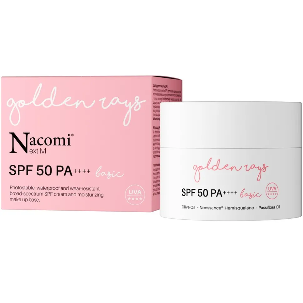 Nacomi Next LVL, krem do twarzy SPF 50 UV Basic, 50 ml